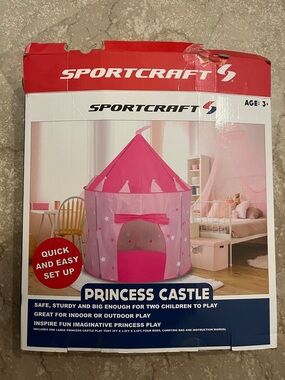 Sportscraft Pink Princess Castle Play Tent